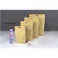 5 pcs Food Grade Foil Square Bottom Kraft Paper Bags for Tea or Pet Food with Hanging Hole